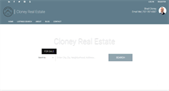 Desktop Screenshot of cloneyrealestate.com